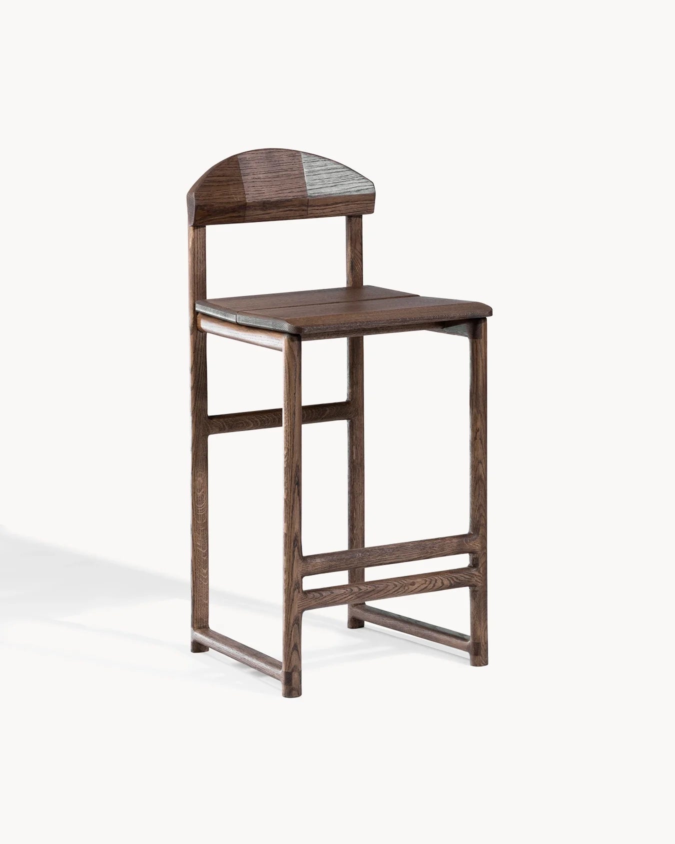 Tabouret de bar Ted - Chêne foncé